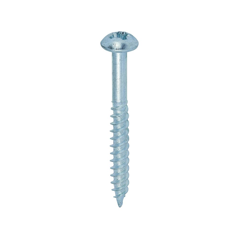 Timco ברגי עץ עם חוטים כפולים, ראש עגול PZ, ציפוי אבץ, 10x2 אינץ', 200 יחידות
