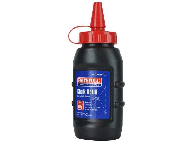 Faithfull Red Chalk Powder, 113g