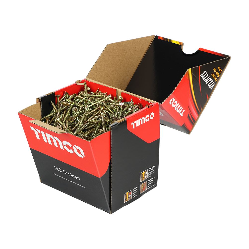 Timco Velocity Premium Multi-Use Screws, PZ, Double Countersunk, 4.0x40mm (Pack