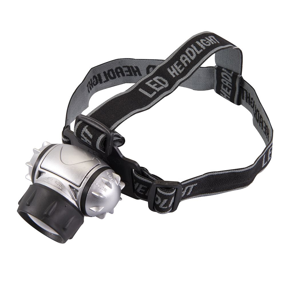 Silverline 6 LED Krypton Headlight with Adjustable Strap