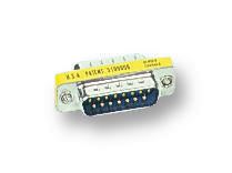 VIDEK Adaptador de Género 810x, 15 Pines Plug a Plug