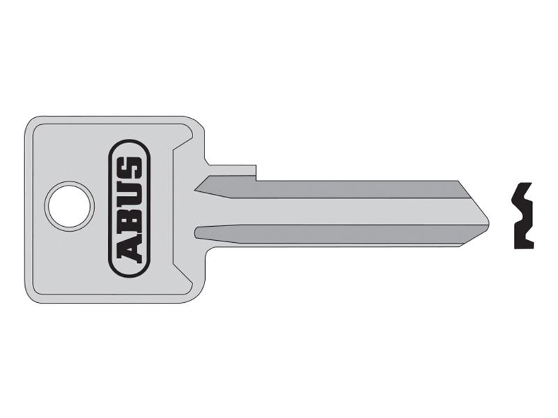 ABUS 85/50 - Passe droite pour cadenas série 85, Longueur 50mm