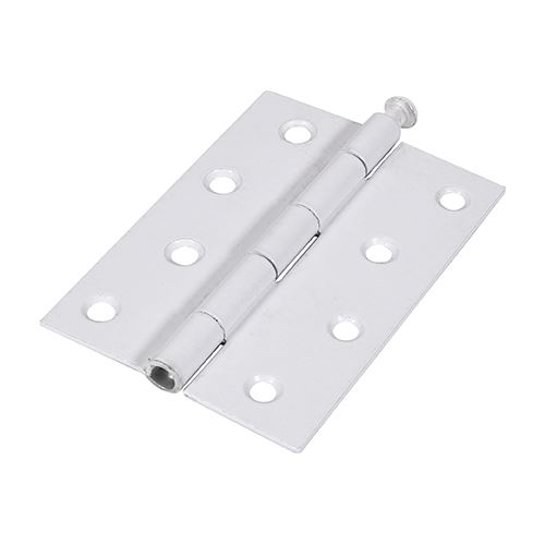 Timco Butt Hinge - White, 100x71mm, Loose Pin (Pack of 2)