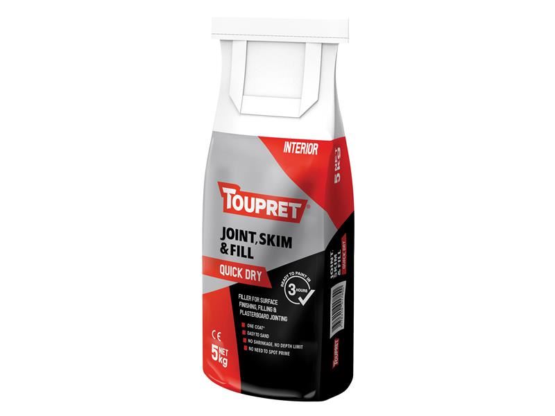 Toupret Quick Dry Joint Skim & Fill, 5kg