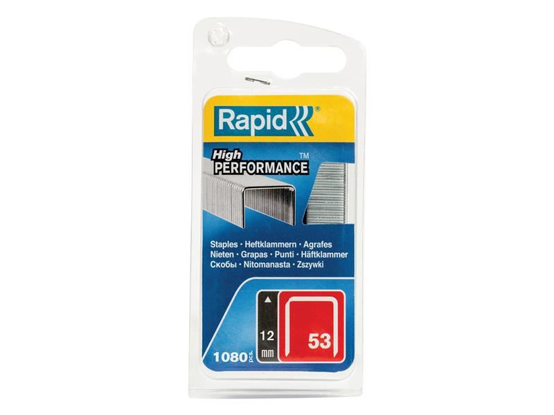 Rapid 53/12B Stáplaí Gainéalaithe 12mm, Pacáiste de 1080