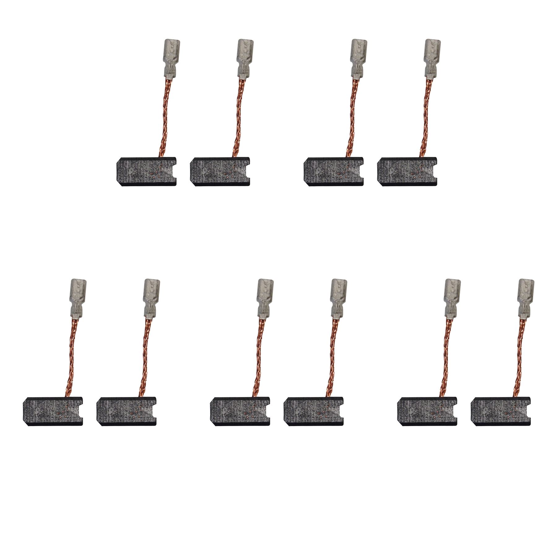 CarbonBr 5 sad 2x uhlíkové kartáče pro Bosch 1 619 P02 870 (6,3 x 8 x 13 mm)