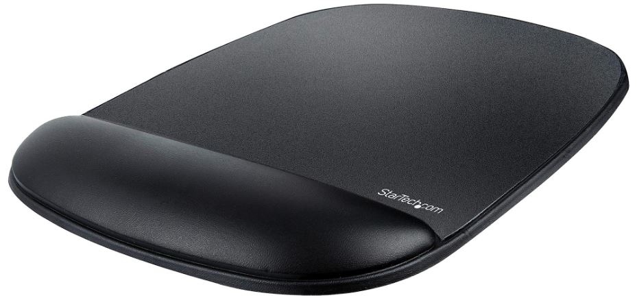Tapis de souris ergonomique STARTECH avec repose-poignet en gel, noir
