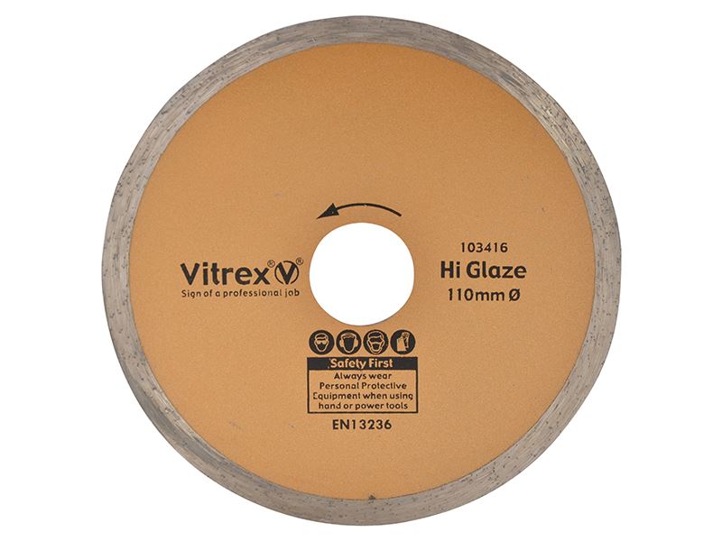 Vitrex Hi Glaze Diamond Blade 110mm Tile Cutter
