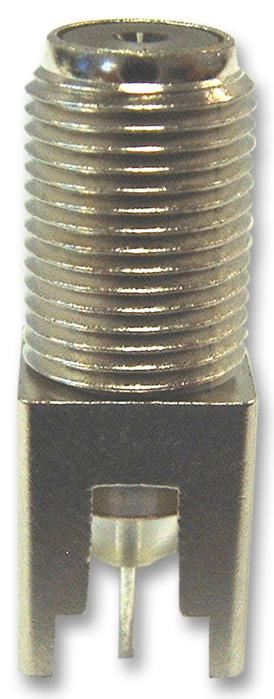 TE Connectivity F-Type Straight PCB Socket, 75Ω, Nickel-Plated