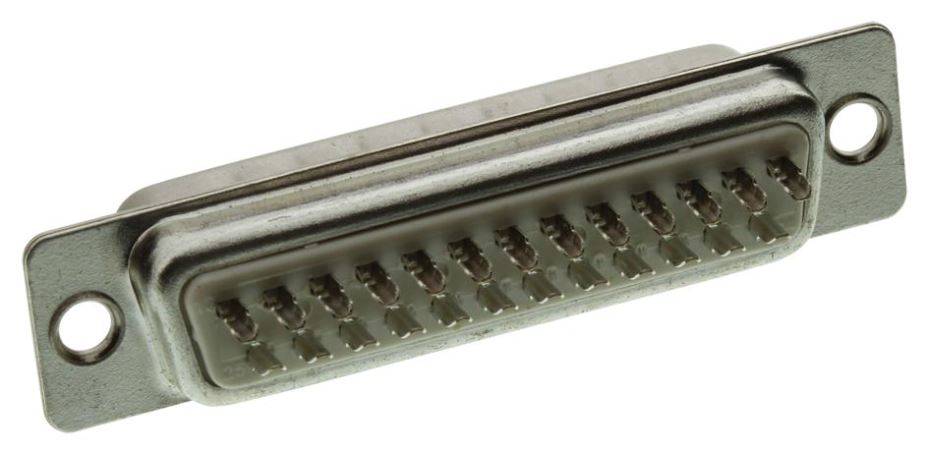 MULTICOMP PRO D-Sub Plug, 25 Pin, Gold Plated