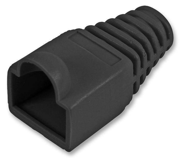 PRO POWER Copripresa Anti-trazione Nero 6mm, Confezione da 50 per Connettori RJ