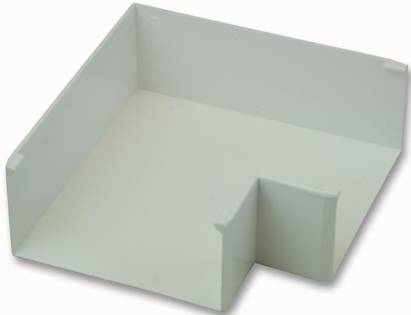 Accessoire de goulotte à angle plat PRO POWER, 100mm x 50mm, blanc