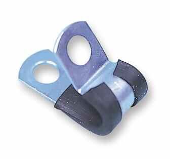 Essentra Components 6.4mm Steel Neoprene Clamps - 10 Pack