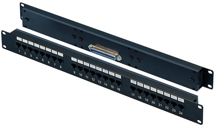 TUK - RJ21/Telco 24-Port Patch Panel Cat5e/Cat6, 1U