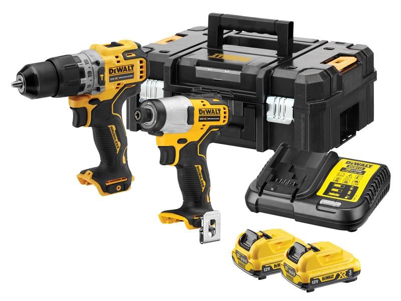 DeWALT DCK2111L2T XR Pack de 2 Herramientas sin Escobillas 12V con Baterías de 