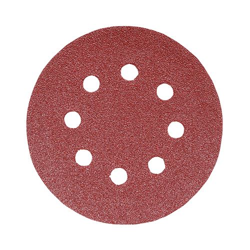Timco Discos de Lijado Orbital Aleatorio 125mm, Grano 120 (5 Unidades)