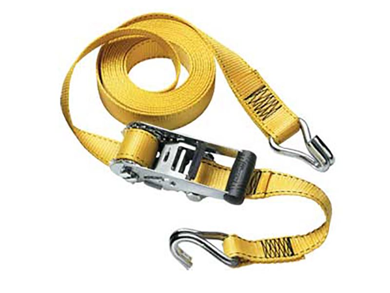 Master Lock Ratchet Tie-Down with J-Hooks, 4.5m, 2500kg Capacity