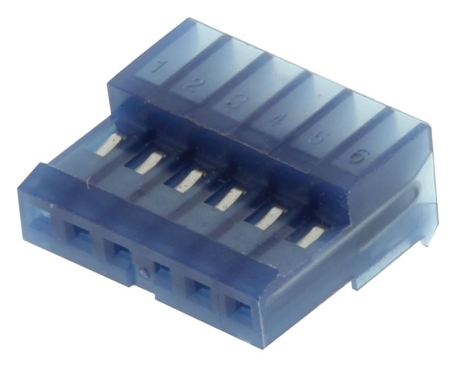 AMP TE Connectivity MTA-100 6-Way IDC Connector, 26AWG