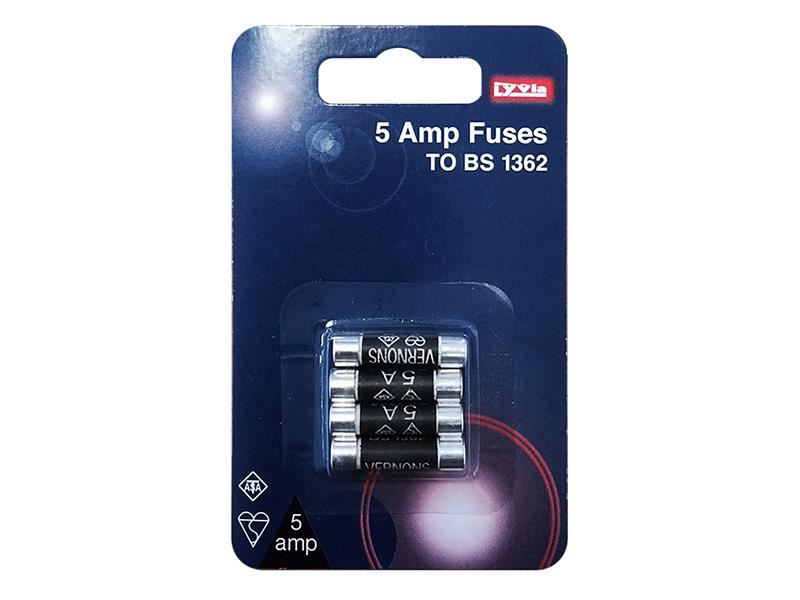 Dencon Fusible 5A, BS1362, Pack de 4