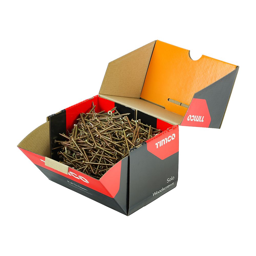 Vis à bois Timco Solo 4,0 x 60 mm, Acier au carbone, Paquet de 1000