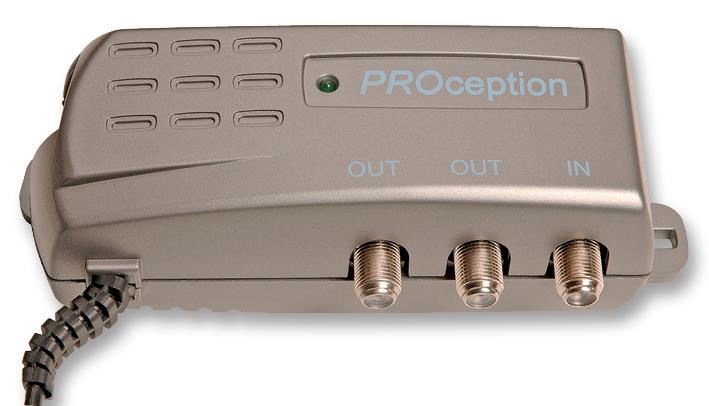 PROCEPTION 2-Way VHF/UHF TV Aerial Amplifier with IR Return