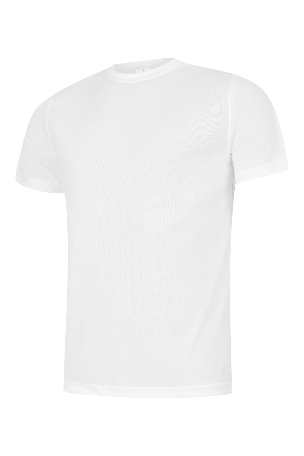 Uneek Ultra Cool Unisex T-Shirt, 100% Polyester, White, 3XL