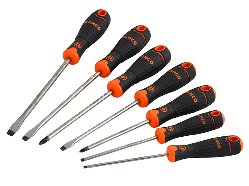 Bahco BAHCOFIT Screwdriver Set, 7-Piece, High-Performance Steel