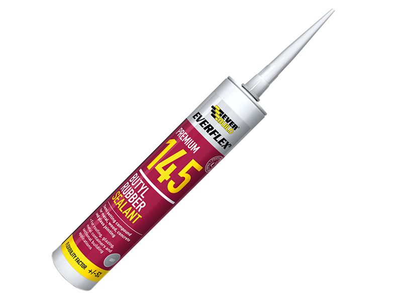 Everbuild Sika Everflex 145 Butyl Rubber Sealant 300ml Grey