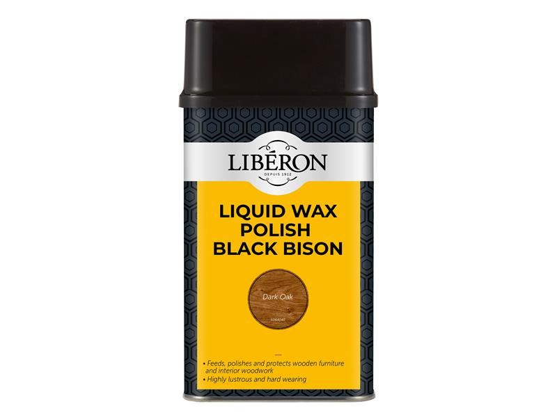 Liberon Cera Líquida Brilhante Dark Oak Black Bison, 500ml