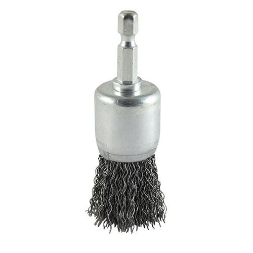Timco 25mm 강철 크림프드 와이어 드릴 엔드 브러시
