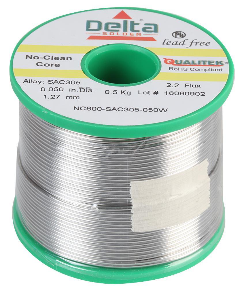 QUALITEK - Lötzinn ohne Blei, 96.5/3/0.5, 1.2mm, 500g