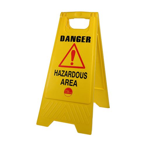 Timco A-Frame Safety Sign - Danger Hazardous Area, 610 x 300mm