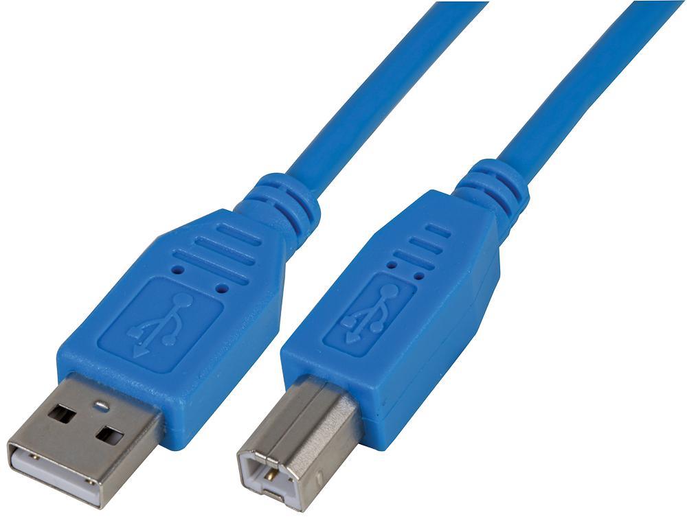 PRO SIGNAL - Καλώδιο USB 2.0 Type A σε Type B, Μπλε, 2m