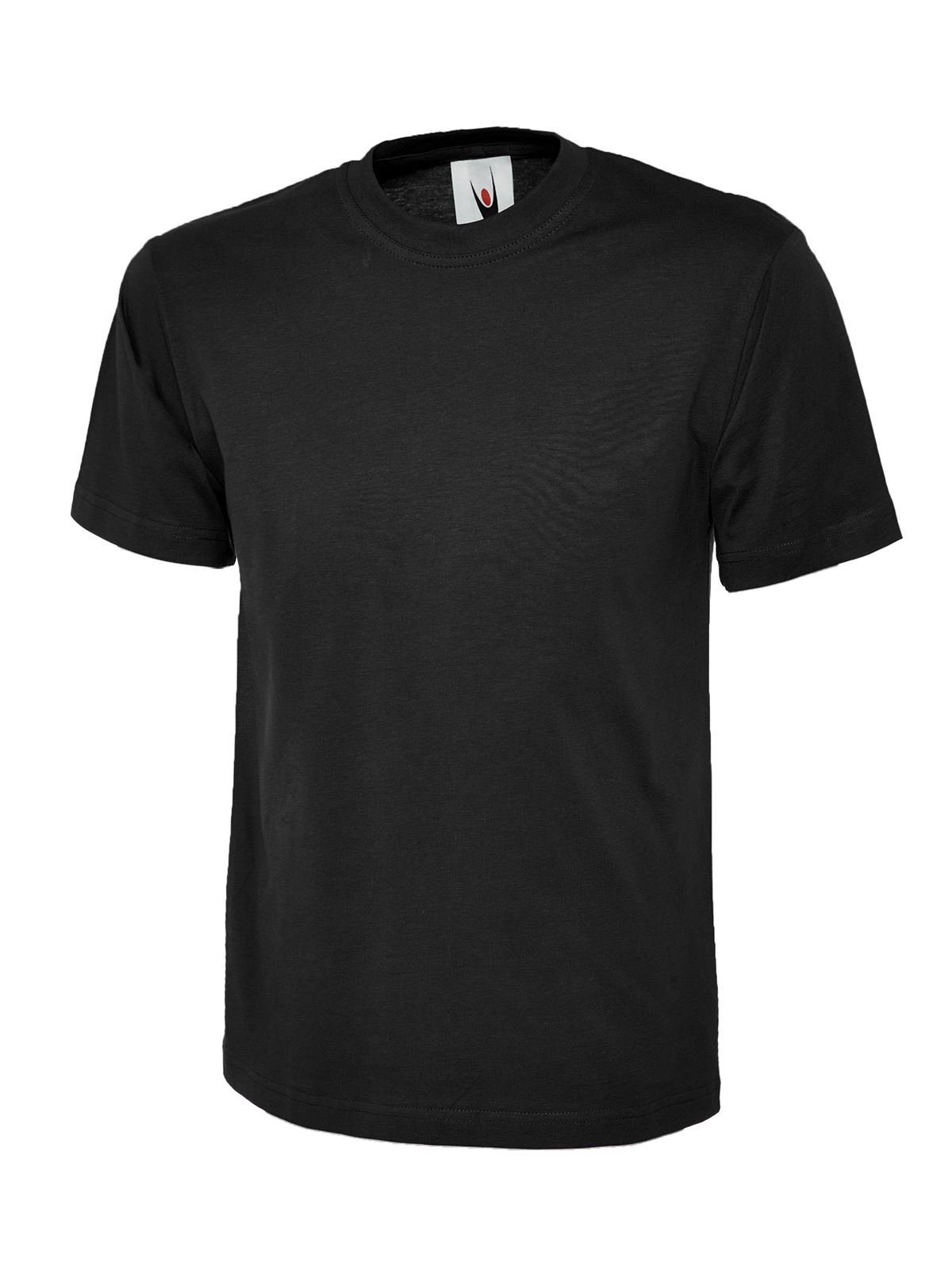 Uneek Unisex Classic Black Reactive Dyed T-shirt, 3XL