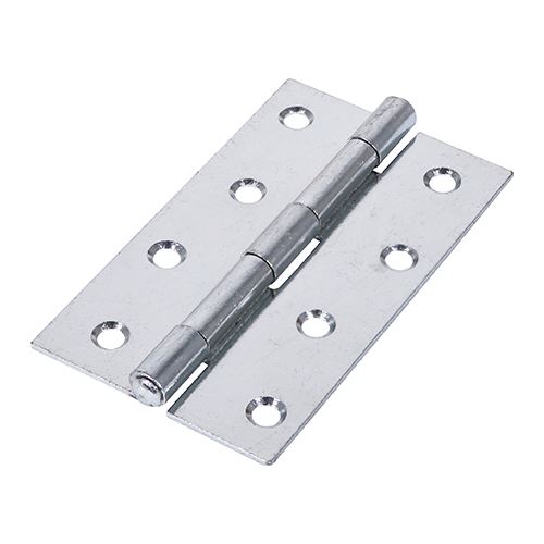 Timco - Charnière plate non déportée étroite 100x58mm, zincée (Lot de 2)