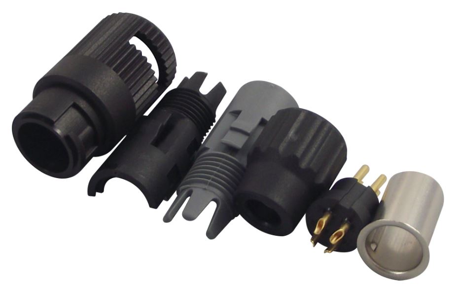 BINDER 4-Way Free Plug, 125V/3A, IP40, Bayonet Lock