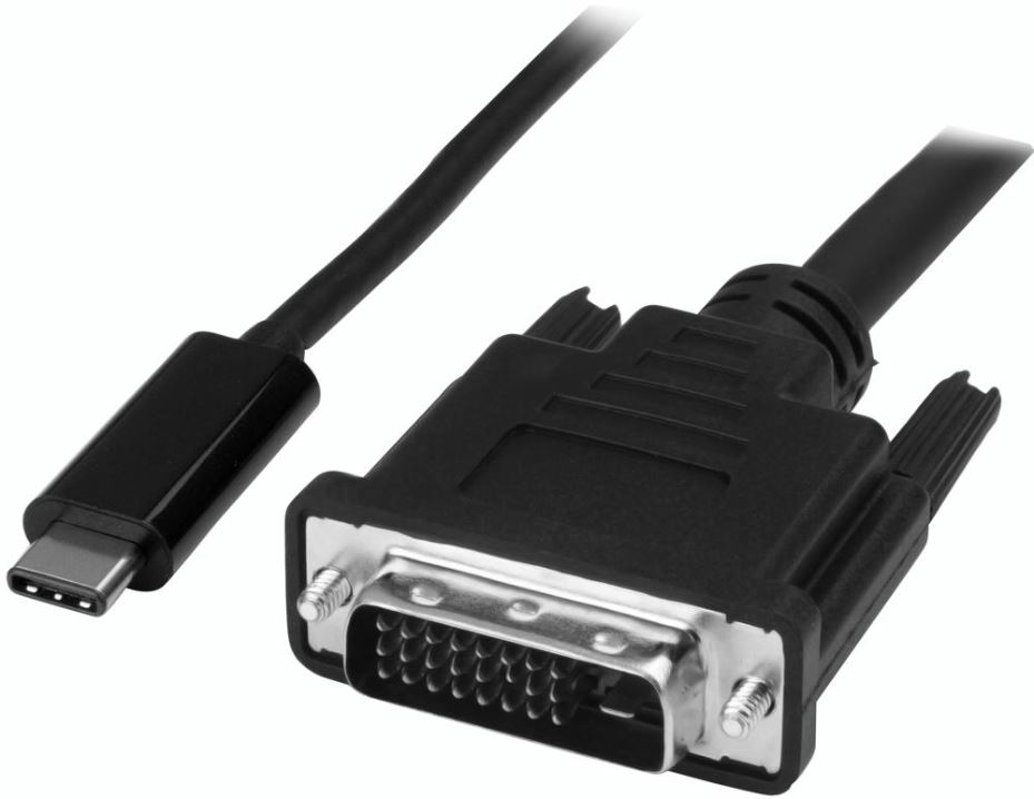 STARTECH USB-C to DVI-D Adaptor Cable, 1m, 1920x1200/1080p