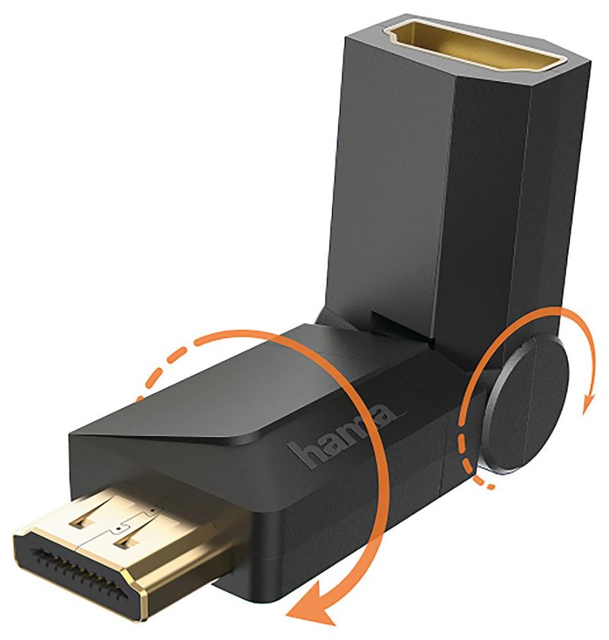 HAMA Compact Gold Plated Swivelling HDMI Extender