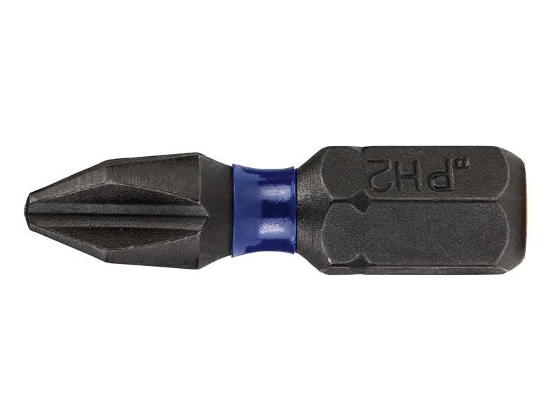 IRWIN® Punte per Cacciavite a Impulso PH2, Alta Performance, 25mm (Confezione 6
