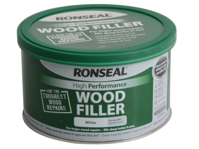 Ronseal High-Performance Wood Filler, White, 275g