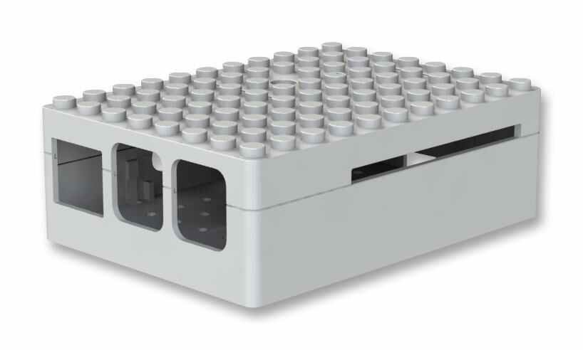 Multicomp Pi-Blox Raspberry Pi Hoesje, Wit, LEGO® Compatibel