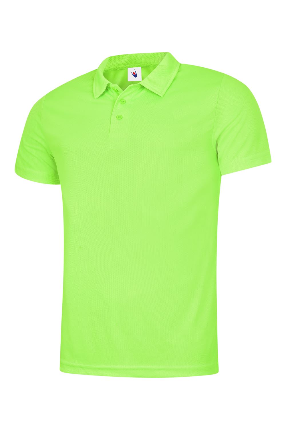 Uneek Unisex Ultra Cool Polo Shirt - Electric Green, Size L