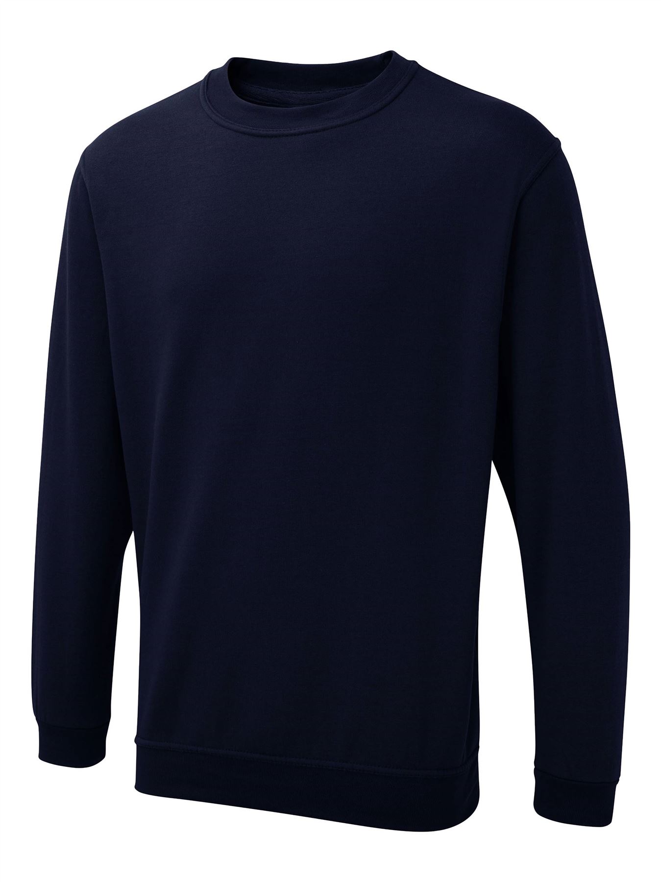 Uneek UX Unisex Sweatshirt, Navy, 5XL, 50% Poly 50% Cotton