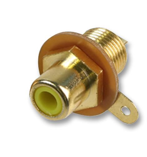 Pro Signal Phono Socket, Gold Plated, Yellow