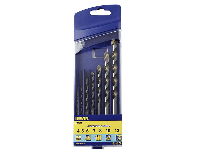 IRWIN 7-Piece Σύνολο Πολλαπλών Σκοπών Τρυπανιών για Χωρίς Καλώδιο
