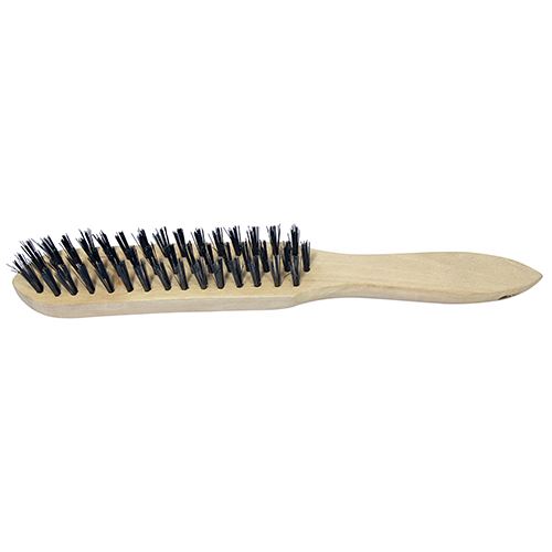 Timco Wooden Handle Scratch Brush, Stainless Steel, 3 Rows