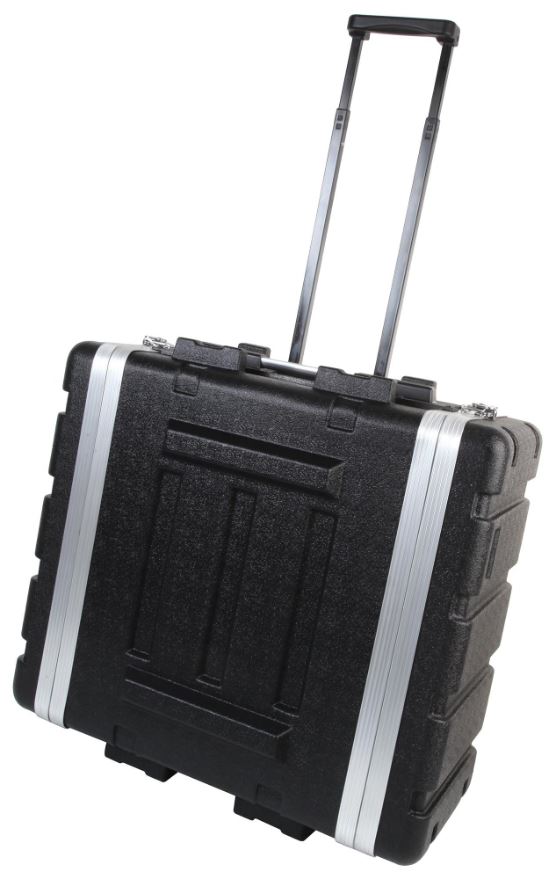 PULSE 19” ABS vluchtkoffer met trolleyhandvat & wielen, 5U