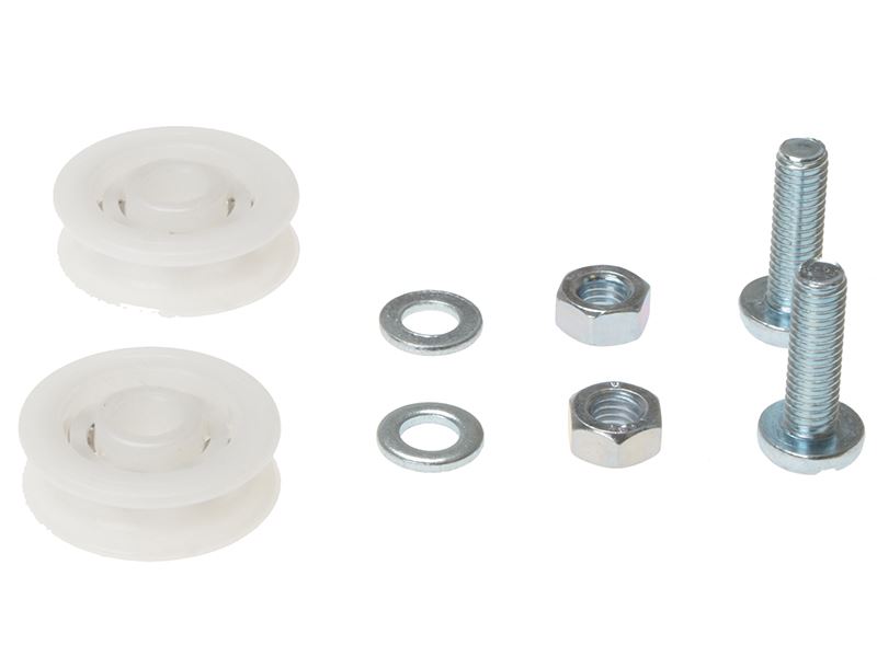 ALM GH006 Sliding Door Wheel Kit - 2 x 28mm Nylon Wheels