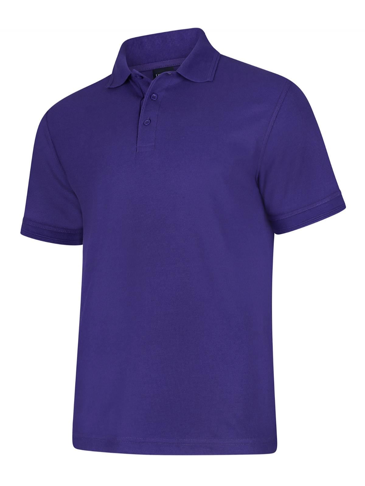 Uneek Unisex Polo Shirt - Purple 3XL, Polyester/Cotton Blend