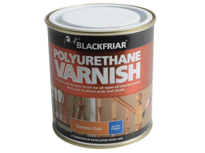 Blackfriar Polyurethane Varnish, Satin Golden Oak, 500ml